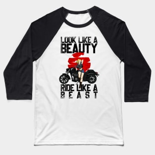 RIDE LIKE A BEAST Baseball T-Shirt